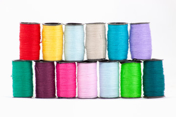 Colorful bobbins