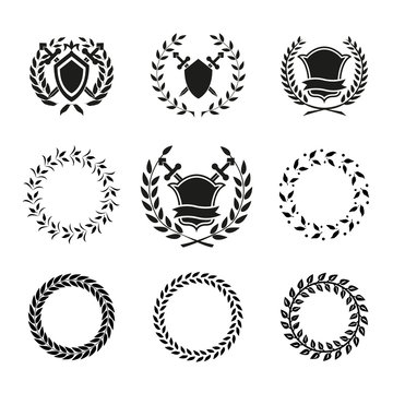 Shields and Wreaths Labels
