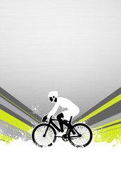 Naklejka premium Cycling background