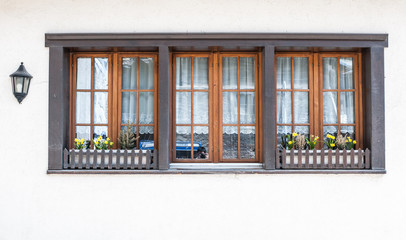 window of europian house
