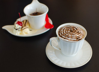 Hot Chocolate in cafe