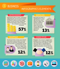 Business infographic elements