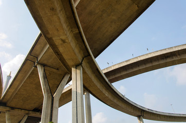 large crossing highway overhead