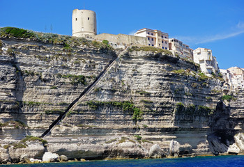 Escalier du roi d'Aragon à Bonifacio en Corse