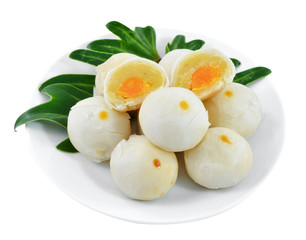 Thai dessert on white background