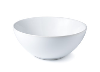 white bowl isolated on white background