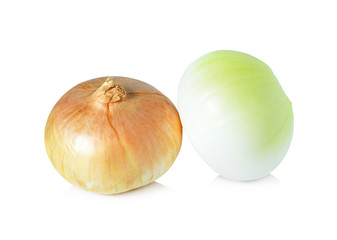 onions isolated on white background