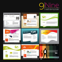 abstract business web site design template, vector illustration.
