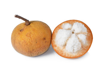 Santol fruit isolated on white background