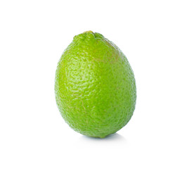 Citrus lime fruit isolated on white background