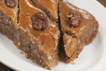 Baklava with walnut
