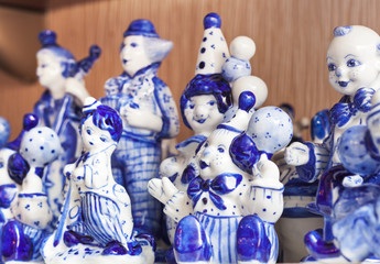 Gzhel toys collection