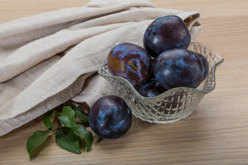 Ripe fresh plum