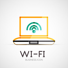 Wifi company logo, business concept