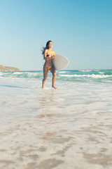 Fototapeta na wymiar Surfer Girl