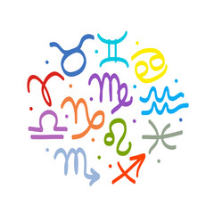 Zodiac signs collection for your design