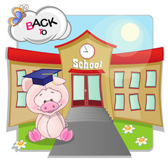 Pig and school