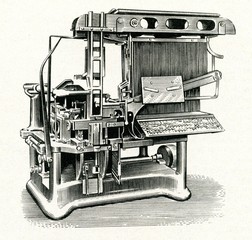 First commercial  linotype 
