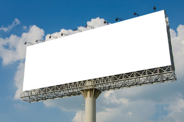 Blank billboard ready for new advertisement