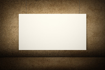 White blank board