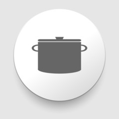 Cooking pan symbol. Sign or icon. Vector