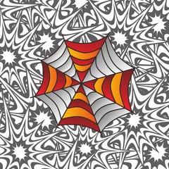 Fototapeta premium color spiderweb art
