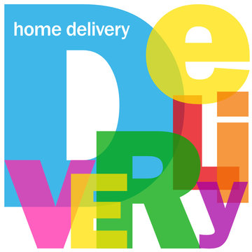 HOME DELIVERY Letter Collage (buy now shop store online)