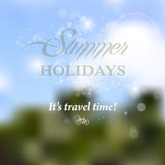 Blurred summer background