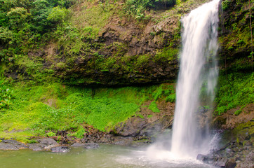 Fototapeta na wymiar Tadetu Waterfall, Paksa Champasak South Laos.