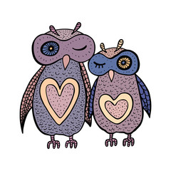 Two cute decorative owls.