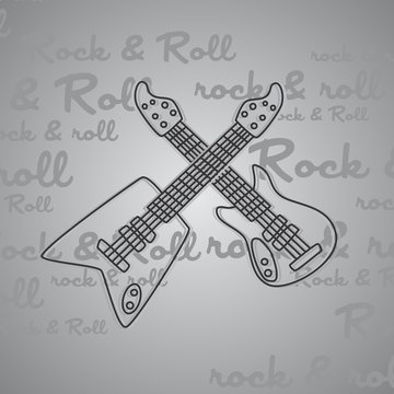 rock and roll guitar theme