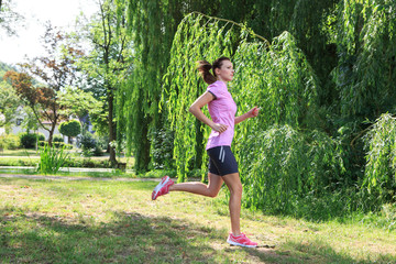 jogging woman