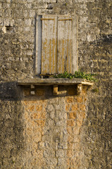 old window and old fascade
