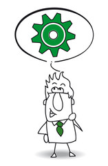 John the businessman thinks