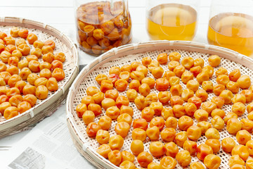 梅干し　土用干し　梅干し作り　梅仕事