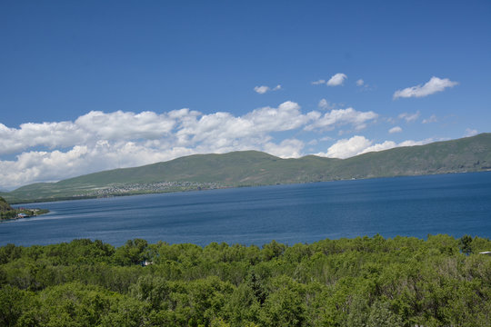 Cloudy day in Armenia, Sevan
