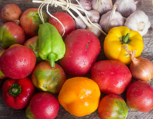 fresh vegetables from the garden