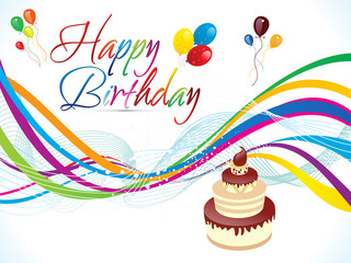abstract artistic colorful birthday background