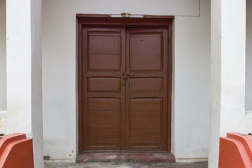 old wooden door