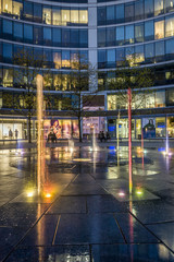 Fototapeta na wymiar Fountain in the Metropolitan building in Warsaw
