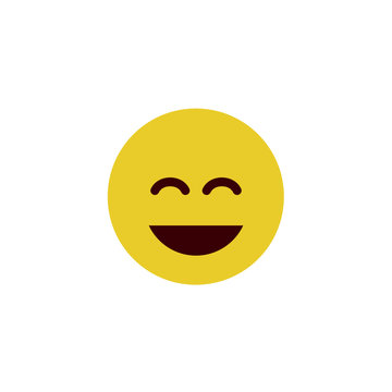 Giggle flat emoji