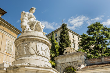 Fototapeta na wymiar Statue of peace. Udine, Friuli, Italy