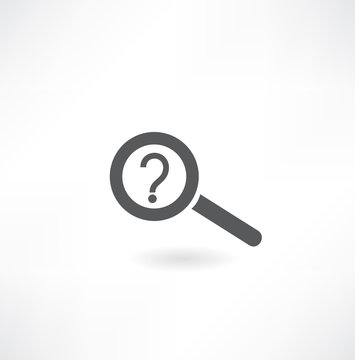 faq-icon - magnifie with a question mark