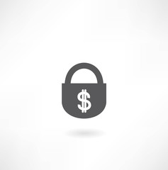 lock with dollar icon