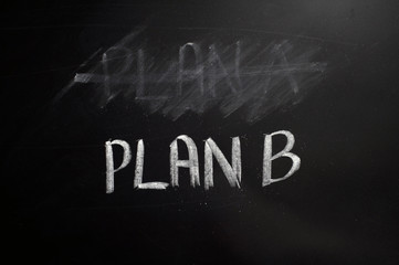Plan B - chalkboard