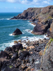 Fototapeta na wymiar Beautiful Cornwall coastline