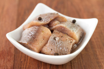 herring in the dish