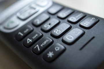 Telefon - Tastatur eines Festnetztelefons