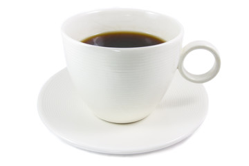 Cup of coffee isolated on white background