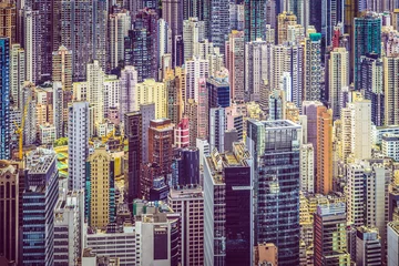 Stoff pro Meter Stadtbild von Hongkong China © SeanPavonePhoto